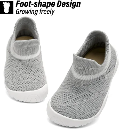 Vista 3 de Baby Shoes Sneakers Walking Shoes Slippers for Baby Boy Baby Girl Infant Toddler Wide Toe Box Slip On Non-Slip First Walker Shoe