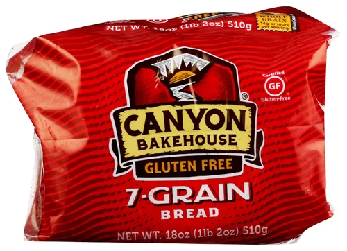 Vista 8 de Canyon Bakehouse Pan de 7 Granos San Juan, Sin Gluten, 18 oz (Congelado)