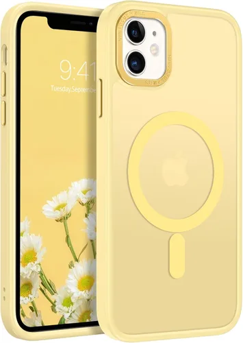Vista 11 de BENTOBEN Funda para iPhone 11, Funda de teléfono para iPhone 11 Funda Magnética [Compatible con Mag Safe] Translúcida Mate Delgada Resistente a