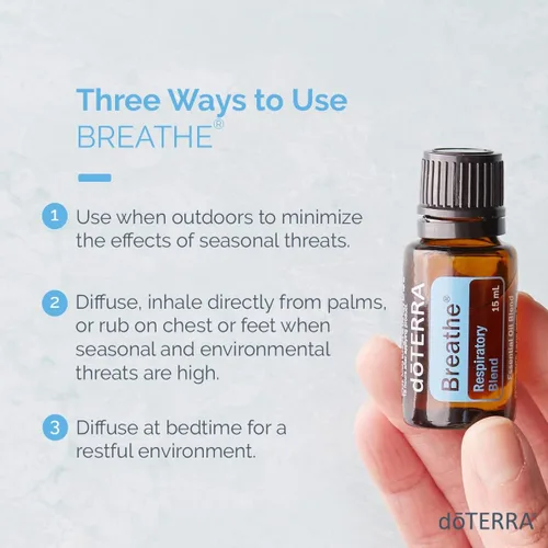Vista 3 de doTERRA - Mezcla respiratoria de aceites esenciales Breathe - 0.5 fl oz