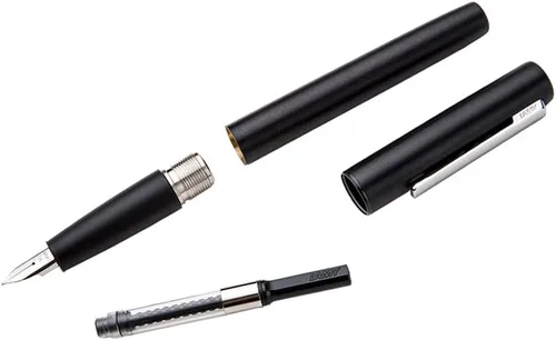 Vista 4 de LAMY Pluma estilográfica Aion con punta extrafina y tinta azul (L77BKEF)