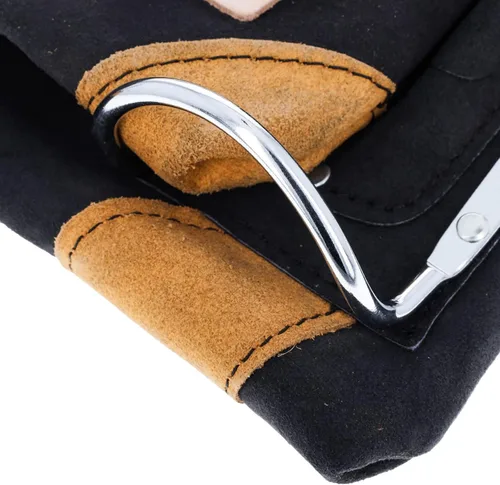 Vista 6 de Bolsa de herramientas de cuero de gamuza de 10 bolsillos Bolsa de herramientas de taladro de martillo
