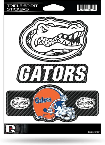 Vista 53 de Rico Industries NCAA - Lámina de adhesivos triple diseño de Alabama Primario