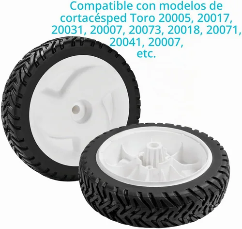 Vista 5 de Cluparis Rueda de cortacésped para Toro 105-1814 Rueda delantera/trasera de 8" 3/4" 1/2" (juego de 2)