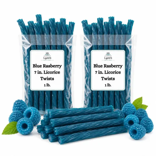 Vista 8 de Licorice Lovers Candy Bundle - Pack of 8 - Old Fashioned Jumbo 7 in. Licorice Twists - Assorted Flavors - 8 oz. Bags