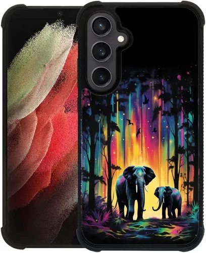 Vista 16 de Funda compatible con Samsung Galaxy S23, diseño de elefantes africanos, diseño increíble a prueba de golpes, antiarañazos, carcasa trasera