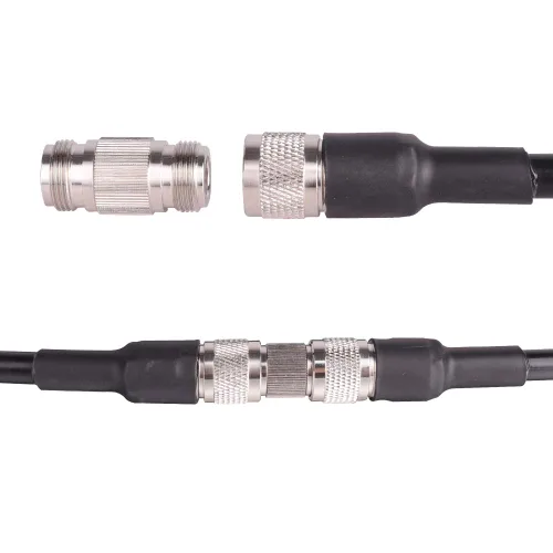 Vista 4 de XRDS -RF 2 piezas N hembra a N hembra adaptador de cable coaxial conector de barril conector doble (NO para TV)