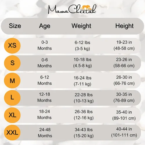 Vista 7 de Mama Cheetah Saco de dormir para bebé de 0.5 TOG, Manta portátil de algodón orgánico para bebé con cremallera bidireccional, Saco de dormir