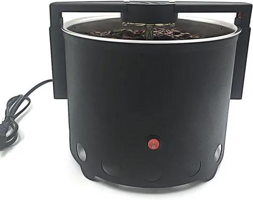 Vista 3 de Enfriador de grano de café de 1.1LB Máquina de enfriamiento de tostado eléctrico Placa de enfriamiento de grano de café giratoria con pantalla
