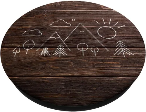 Vista 2 de PopSockets PopSockets - Diseño gráfico de senderismo para hombres y mujeres