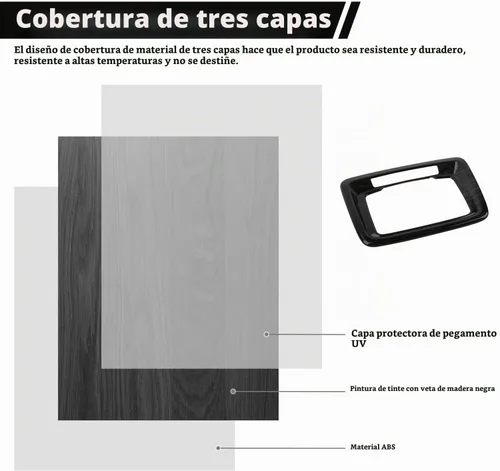 Vista 6 de RT-TCZ Marco de luz de cúpula para consola superior Silverado para Chevy Silverado GMC Sierra 2019 en adelante Accesorios interiores de grano