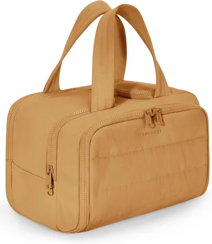 Vista 27 de BAGSMART Bolsa de Aseo de Viaje, Bolsa de Aseo Resistente para Mujeres, Bolsas de Aseo Ampliamente Abiertas y Esponjosas para Viajar, Organizador