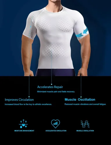 Vista 2 de HOPLYNN 6 Pack Compression Shirts Men Short Sleeve Rash Guard Base Layer Athletic Undershirt Gear Workout T-Shirt
