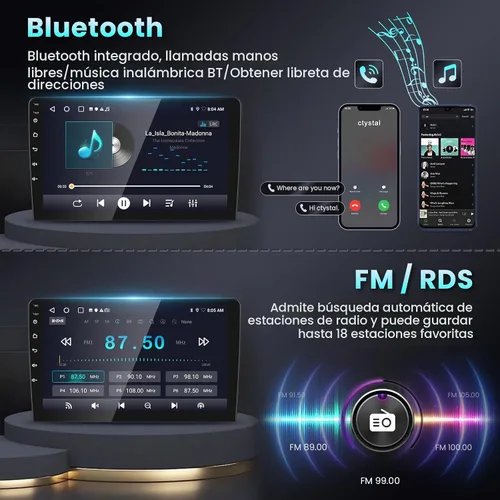 Vista 8 de Estéreo del coche 5G WiFi para Toyota Corolla 2009-2013 Radio con Carplay