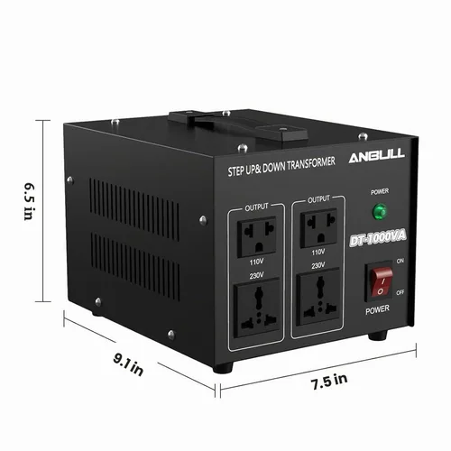 Vista 7 de Anbull Convertidor de Voltaje Transformador de Voltaje de 1000 Vatios, 220V / 230V / 240 Voltios a 110V / 120 Voltios o 110V / 120 Voltios a 220V