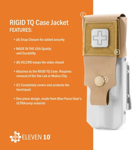 Vista 2 de Eleven 10 Chaqueta para el estuche rígido TQ para torniquete C-A-T, Coyote