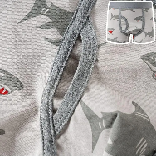 Vista 5 de Zumou Calzoncillos tipo bóxer para niños, ropa interior de algodón para niños pequeños