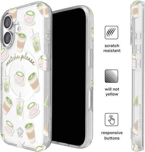 Vista 275 de VELVET CAVIAR Funda para iPhone 15, compatible con MagSafe, probada contra caídas de 10 pies, fundas protectoras de diseño, leopardo color rosa