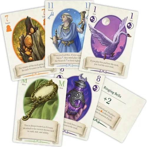 Vista 4 de Renegade Game Studios Fox in the Forest Deluxe - Juego de cartas para 2 jugadores, juego de estrategia de cuento de hadas con tarjetas de aluminio