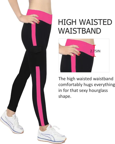 Vista 5 de iloveSIA Leggings de tobillo ajustados para mujer capri