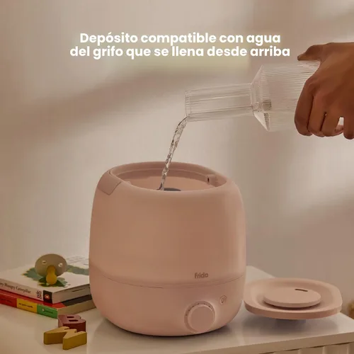 Vista 3 de Frida Humidificador de niebla fría 3 en 1 para habitaciones grandes, humidificador de llenado superior para dormitorio, alivio de alergias, 60 horas