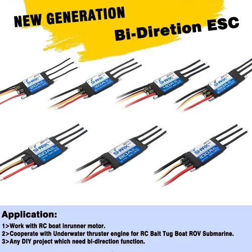 Vista 7 de ZTW Barco Serie Shark ESC (Shark G2 20A SBEC)