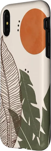 Vista 2 de iPhone X/XS lindo estuche estético Boho Moon