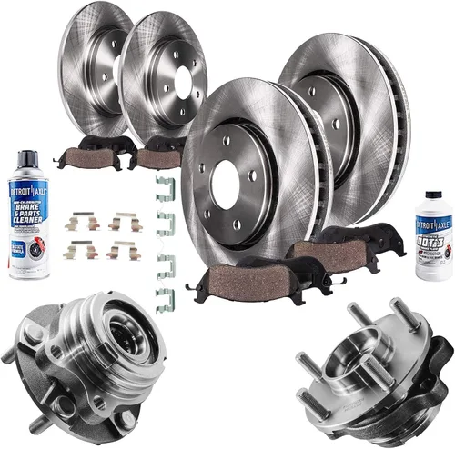 Vista 101 de Detroit Axle - Rotores de freno para Ford Mustang 2015 2016 2017 2018 2019 2020 2021 2022 2023 Rotores de freno de disco 2016 2017 2018 2019