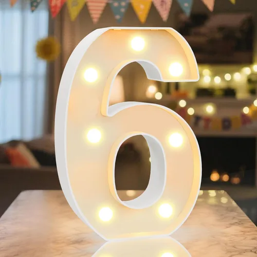 Vista 8 de Letrero LED de Marquee con Letras Iluminadas - Letras Iluminadas del Alfabeto para Cumpleaños, Graduación, Decoración de Pared y Mesa en Bares