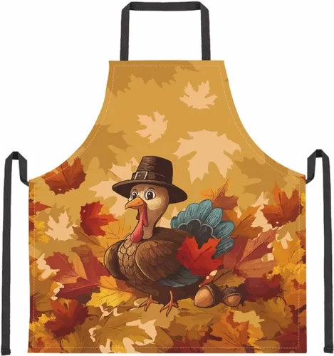 Vista 15 de Dreaweet Delantal de cocina unisex con cuello ajustable de Navidad