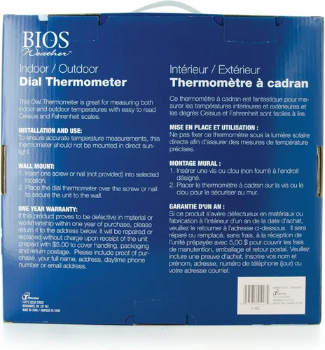 Vista 3 de BIOS Termómetro de esfera