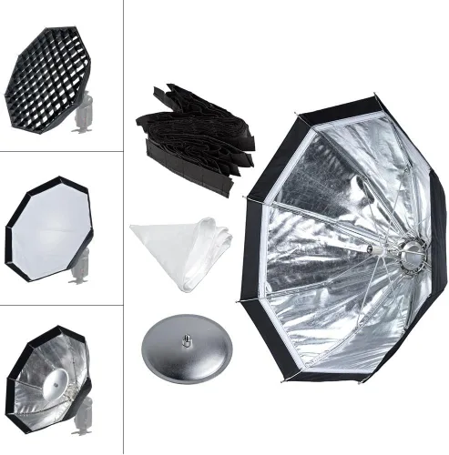 Vista 7 de Godox Caja de luz multifuncional AD-S7, caja de luz de paraguas de 18.9 in para Godox AD360II AD200 AD200Pro AD200Pro II AD200 Pro II AD200 Pro II