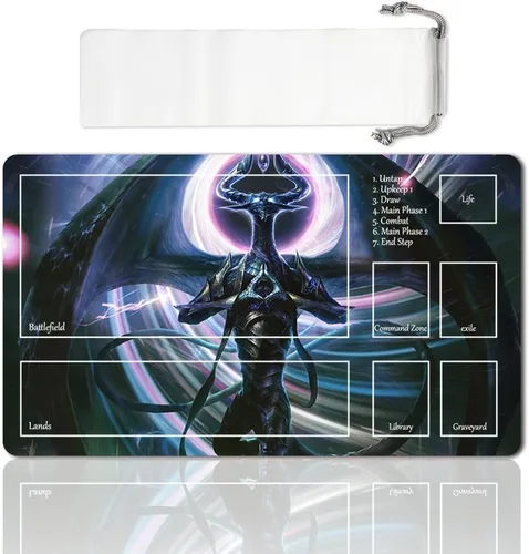 Vista 32 de Juego de mesa MTG Playmat Games Tamaño 60X35 cm CCG Compatible para TCG RPG CCG Play Mats (Ajani Steadfast-Zone)