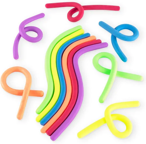 Vista 4 de Super Z Outlet Juego de juguetes sensoriales elásticos de goma gruesa para aliviar la ansiedad de los niños, regalos y premios de fiesta