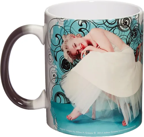 Vista 2 de Morphing Mugs Marilyn Monroe (Imperfection) - Taza de cerámica, color negro