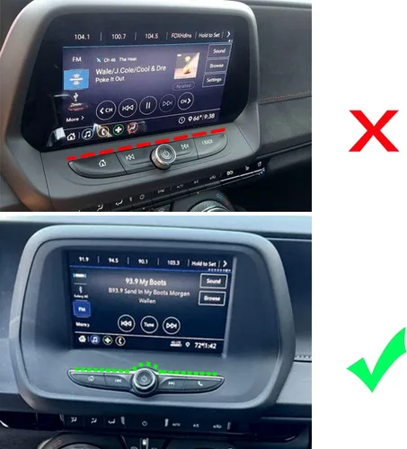 Vista 3 de MICROCK para Camaro Marco de pantalla de consola central de fibra de carbono Moldura Accesorios interiores para Chevrolet Camaro 2016 2017 2018 2019