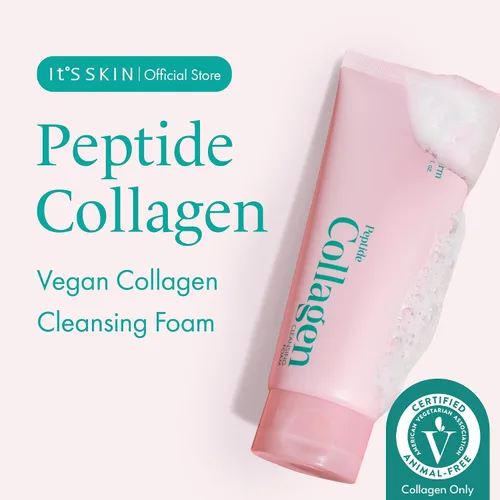 Vista 2 de It'S SKIN Peptide Collagen Cleansing Foam 5.07 fl oz Limpiador facial hidratante y refuerzo de colágeno Limpiador facial suave para pieles