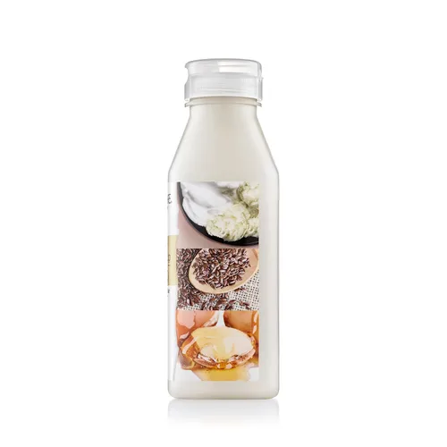 Vista 2 de Creme of Nature Double Duty Champú desenredante y antideslizante con mezcla de mantequilla, linaza y aceite de argán, limpiador alargador rico