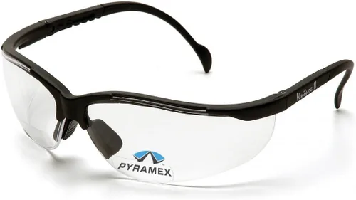 Vista 8 de Pyramex Venture II Bifocal Readers Safety Glasses Protective Eyewear, 2.5 Diopters, Amber