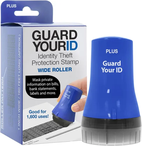 Vista 26 de Guard Your ID Advanced 2.0 Rodillos de goma para robo de identidad, borrador de dirección y prevención de seguridad (Paquete regular de 3, negro)