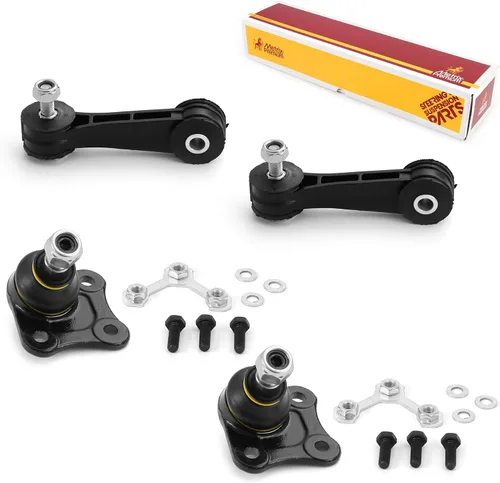 Vista 212 de Metrix Premium Chassis Parts - Juego de 4 piezas de articulación de rótula superior y barra estabilizadora delantera para Ford Ranger RWD 1998-2011