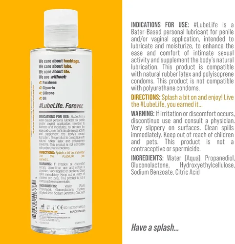 Vista 3 de LubeLife Staycation Combinación de masaje y lubricante 2 en 1, espray de retardo de control climax de 2 onzas líquidas, a base de agua, 8 onzas