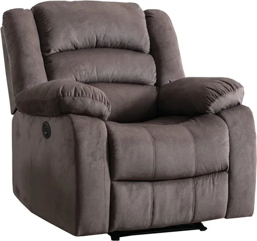 Vista 17 de EBELLO Silla reclinable eléctrica clásica, de piel sintética, silla reclinable eléctrica de gran tamaño con cojín suave y respaldo, sofá con cómodo