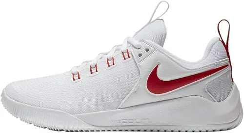 Vista 2 de Nike Mujeres Zoom Hyperace 2 Entrenadores con encaje zapatos para voleibol Rojo 65