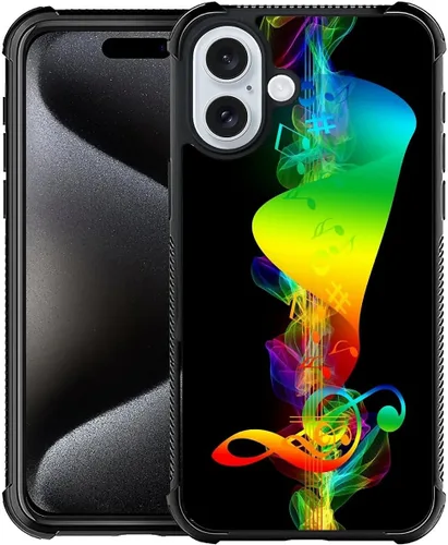 Vista 107 de CARLOCA Funda compatible con iPhone 15, increíble patrón de luz espacial nebulosa para niñas y niños, ultra protección, a prueba de golpes