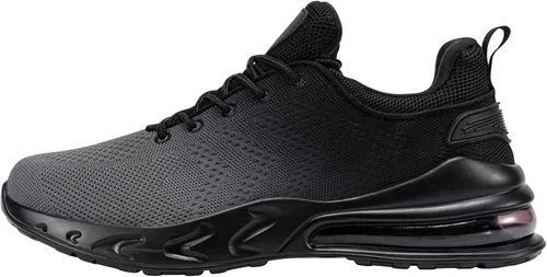 Vista 5 de Zapatos de trabajo antideslizantes para hombre, antideslizantes, resistentes al agua, para caminar, servicio de alimentos, zapatos anchos