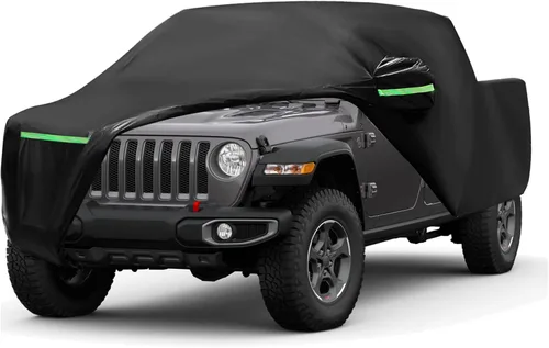 Vista 18 de Funda impermeable de 6 capas para automóvil de repuesto para Jeep Grand Cherokee 1993-2010 All Weather Car Cover with Cotton Liner, Zipper Door