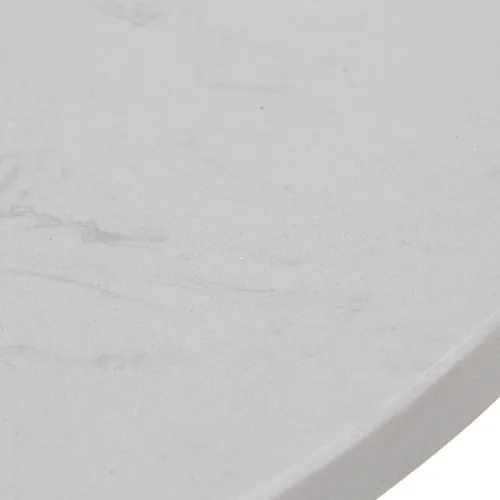 Vista 4 de MESA Auxiliar Mármol Blanco C/Patas Metal Dorado_° 13.8 x 23.6 in