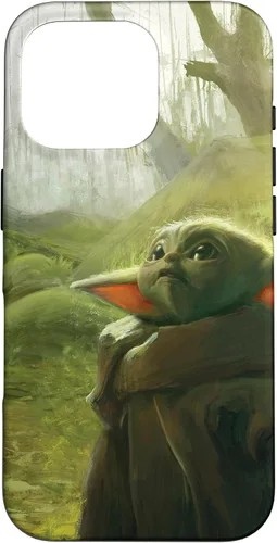 Vista 20 de iPhone 16 Star Wars The Mandalorian The Child Grogu in the Forest Art Case