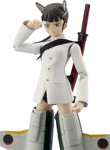 Vista 3 de Bandai Tamashii Nations Mio Sakamoto Miyafuji Shin Den Versión Strike Witches - Armor Girls Project